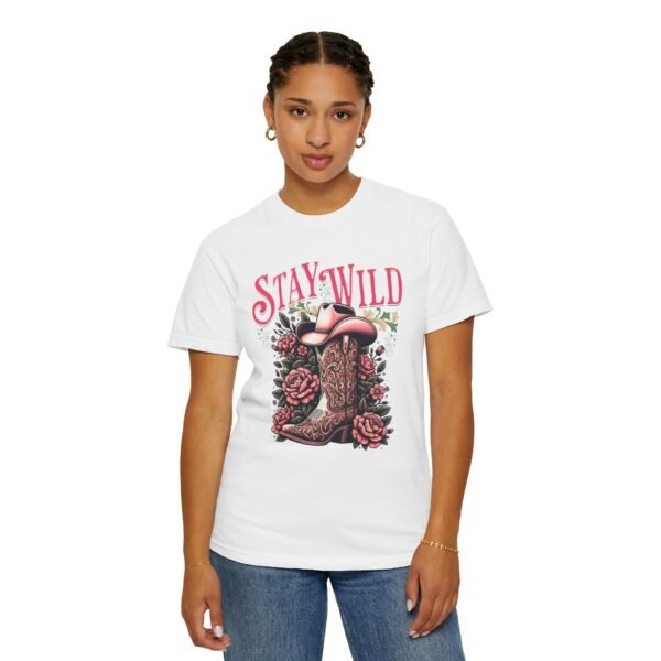 Stay Wild Cowgirl Unisex Garment-Dyed T-shirt, Comfort Colors Tee, Western Style Shirt, Boho Graphic Top, Rodeo Apparel - Image 8