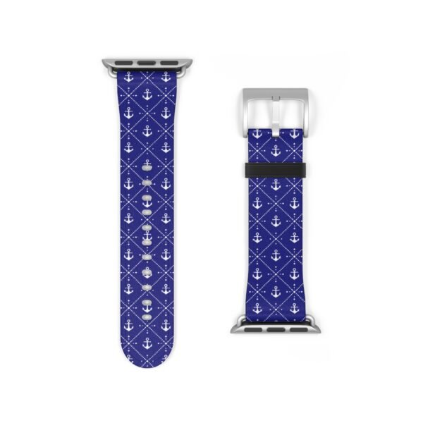 Nautical Anchor Watch Band, Apple Watch Accessory, Different Sizes and Colors, Anchor Design, Nautical Apple Watch Strap, Customizable Watch - Image 14