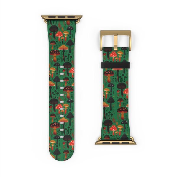Mushroom Pattern Watch Band, Cottage Core Apple watch Band - Image 26