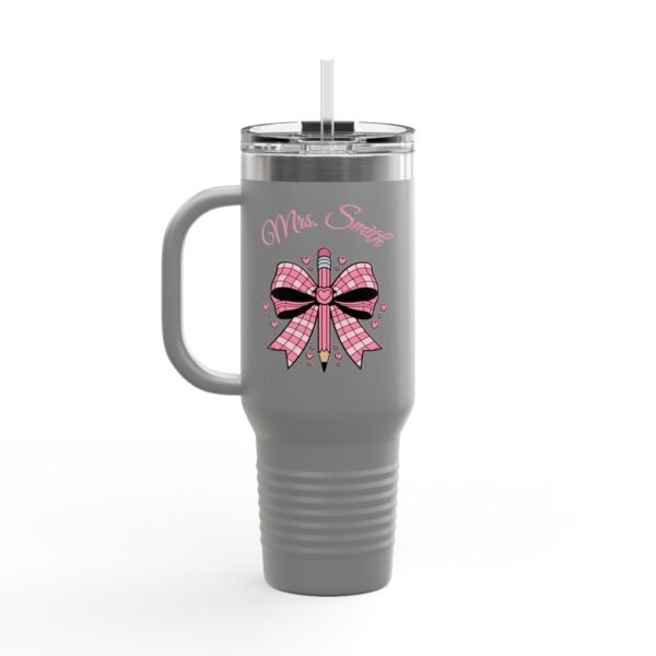 Personalized Teacher Tumbler, Insulated Travel Mug for Teachers - Image 19