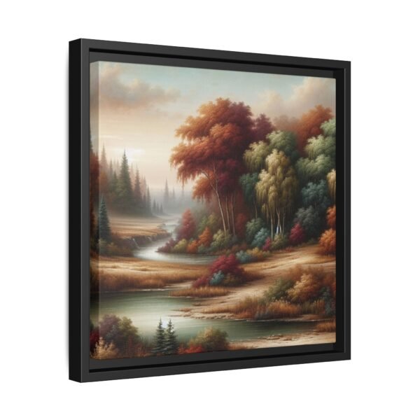 Canvas Wall Art, Beautiful Autumn Stream, Nature Landscape Decor, Framed Print, Multi-color Painting, Home Decor - Image 14