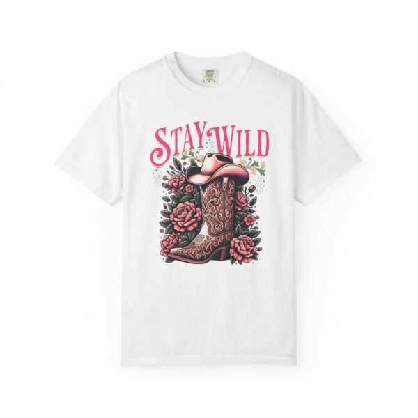 Stay Wild Cowgirl Unisex Garment-Dyed T-shirt, Comfort Colors Tee, Western Style Shirt, Boho Graphic Top, Rodeo Apparel - Image 5