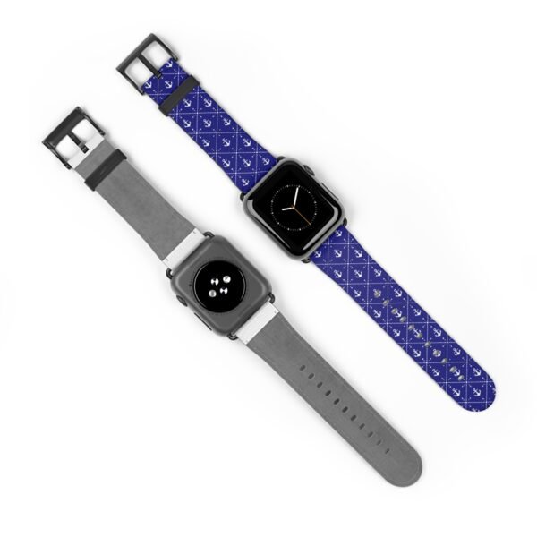 Nautical Anchor Watch Band, Apple Watch Accessory, Different Sizes and Colors, Anchor Design, Nautical Apple Watch Strap, Customizable Watch - Image 7