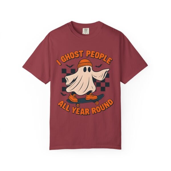 Ghost All Year Round Halloween Comfort Colors Unisex Tshirt, Scary Halloween Tee, Spooky Shirt, Funny Ghost Shirt, Halloween Costume Tee, - Image 57
