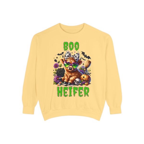 Highland Cow Halloween Sweatshirt, Boo Heifer Comfort Colors sweatshirt - Image 11