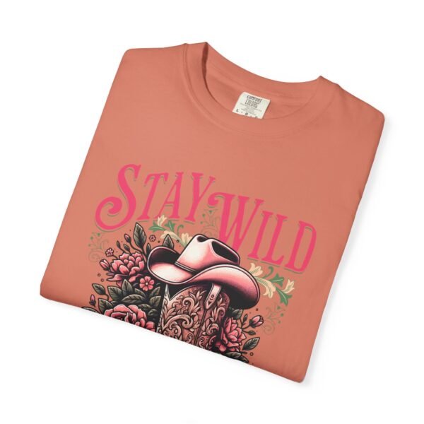 Stay Wild Cowgirl Unisex Garment-Dyed T-shirt, Comfort Colors Tee, Western Style Shirt, Boho Graphic Top, Rodeo Apparel - Image 19