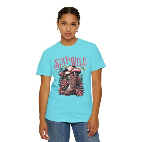 Stay Wild Cowgirl Unisex Garment-Dyed T-shirt, Comfort Colors Tee, Western Style Shirt, Boho Graphic Top, Rodeo Apparel - Image 50