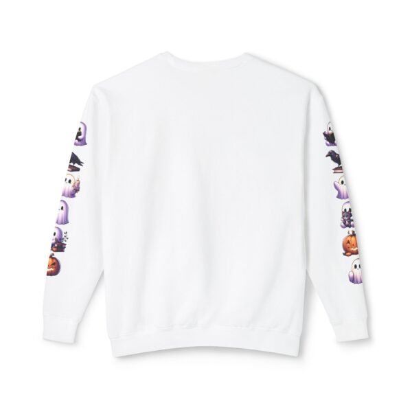 Ghost, Cats and Raven Edgar Allen Poe Halloween Sweatshirt, Spooky Book Lover Gift, Comfort Colors Crewneck - Image 3