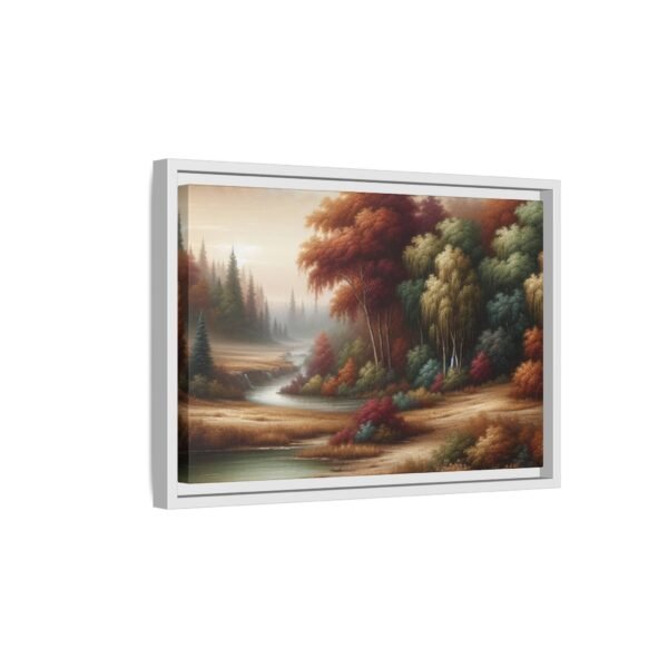 Canvas Wall Art, Beautiful Autumn Stream, Nature Landscape Decor, Framed Print, Multi-color Painting, Home Decor - Image 70