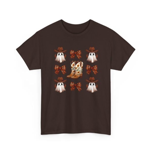 Halloween Ghost Sunflower Boots Unisex Tee, Fall Bows Gildan Shirt, Spooky Season Ghostly Top, Autumn Gift, Halloween Costume, Haunted - Image 24