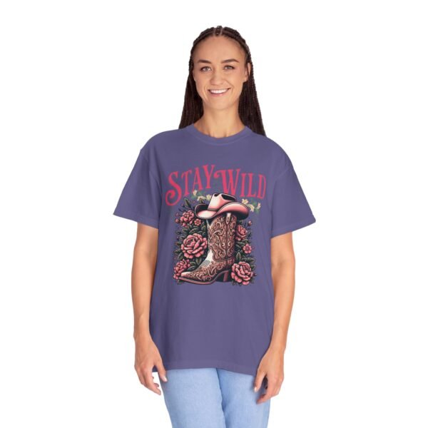 Stay Wild Cowgirl Unisex Garment-Dyed T-shirt, Comfort Colors Tee, Western Style Shirt, Boho Graphic Top, Rodeo Apparel - Image 75