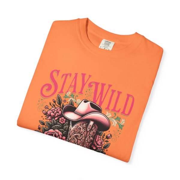 Stay Wild Cowgirl Unisex Garment-Dyed T-shirt, Comfort Colors Tee, Western Style Shirt, Boho Graphic Top, Rodeo Apparel - Image 13