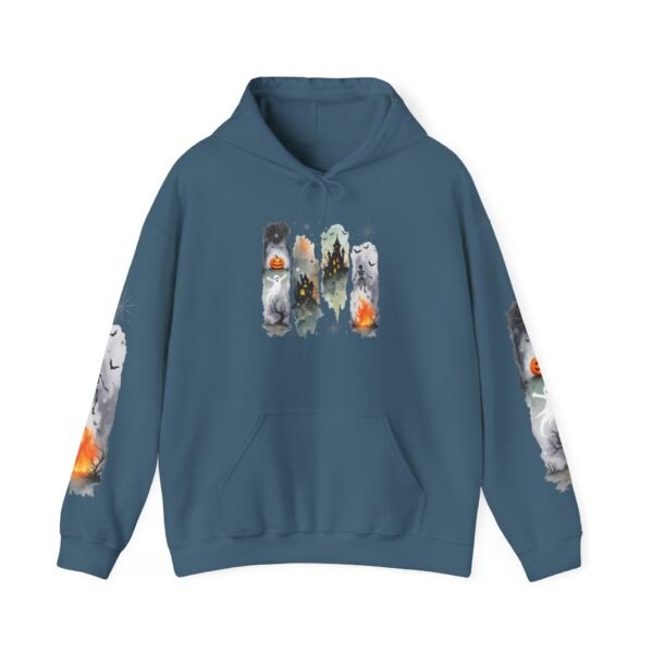 Halloween Spooky Scene Hoodie, Scary Gildan Sweatshirt, Halloween Print, Unisex Cozy Hoodie, Spooky Sweatshirt - Image 48