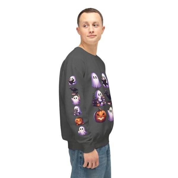 Ghost, Cats and Raven Edgar Allen Poe Halloween Sweatshirt, Spooky Book Lover Gift, Comfort Colors Crewneck - Image 41