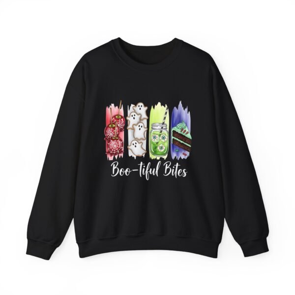 Bootiful Bites Halloween Sweatshirt, Unisex Gildan Crewneck Hoodie, Spooky Fall Clothing, Trick or Treat Apparel, Funny October Tee - Image 10