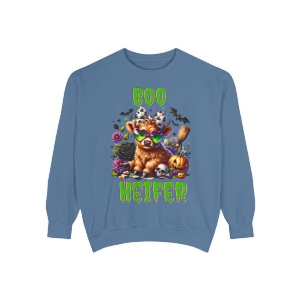 Highland Cow Halloween Sweatshirt, Boo Heifer Comfort Colors sweatshirt - Image 35