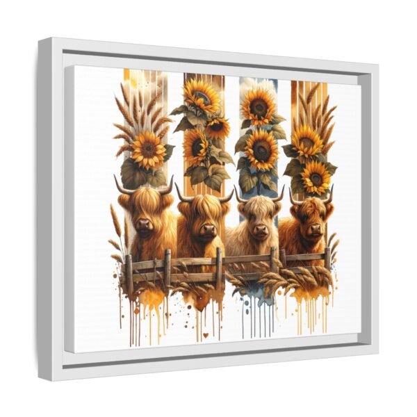 Highland Cow Sunflower Wall Art, Canvas Print, Framed Wall Decor, Farmhouse Home Decor, Country Living Room Decor - Image 30