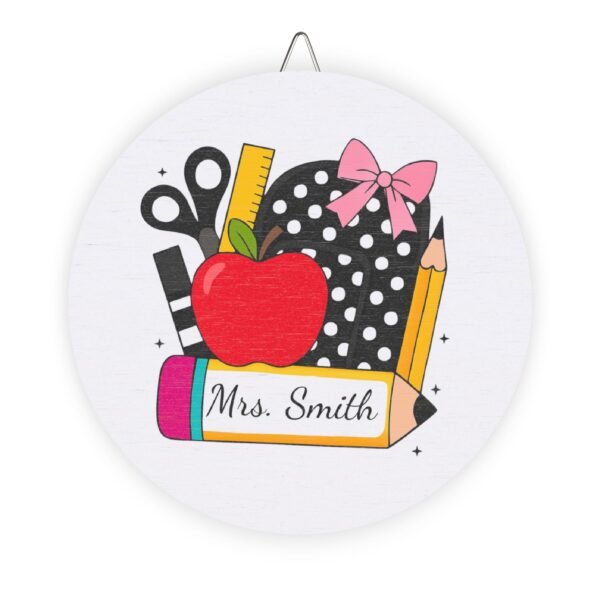 Custom Classroom Wood Sign - Teacher Name Plaque, School Room Decor, - Image 10