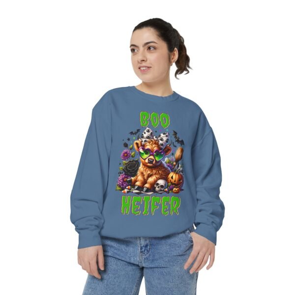 Highland Cow Halloween Sweatshirt, Boo Heifer Comfort Colors sweatshirt - Image 37