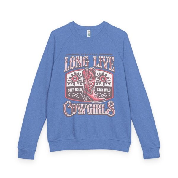 Cowgirl French Terry Raglan Crewneck Sweatshirt Long Live Design, Ranch Western Wear, Rodeo Apparel, Country Girl Shirt Gift, Cowgirl - Image 13