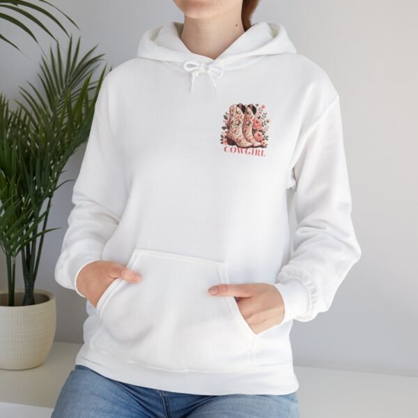 Cowgirl Boots & Blush Unisex Hoodie, Western Theme Sweatshirt, Rodeo Cowgirl Gift, Country Style Pullover, Ranch Apparel, Southern Fashion - Image 14