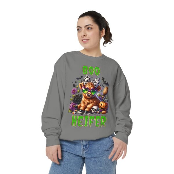 Highland Cow Halloween Sweatshirt, Boo Heifer Comfort Colors sweatshirt - Image 19
