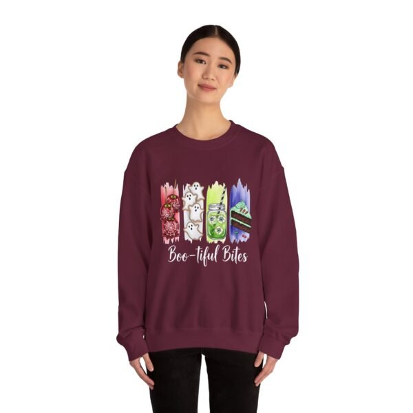 Bootiful Bites Halloween Sweatshirt, Unisex Gildan Crewneck Hoodie, Spooky Fall Clothing, Trick or Treat Apparel, Funny October Tee - Image 25
