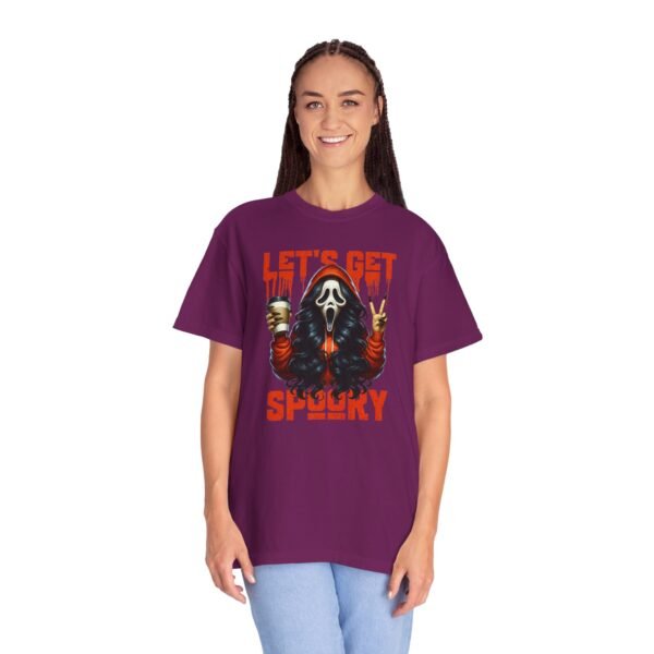 Let's Get Spooky Halloween Girl Comfort Colors T-Shirt, Coffee Lover Tee, Unisex Garment-Dyed Shirt - Image 81