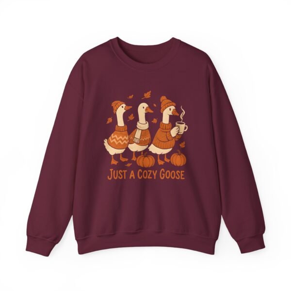 Cozy Goose Unisex Sweatshirt, Funny Bird Crewneck Jumper, Soft Gildan Pullover, Comfortable Animal Top, Chilly Weather Sweater - Image 11