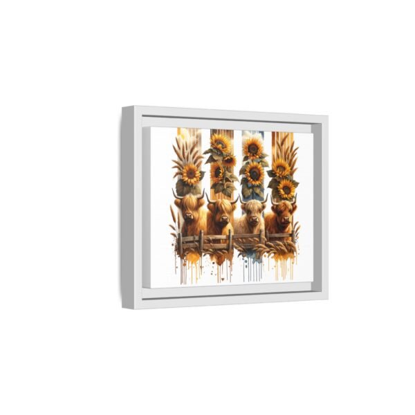 Highland Cow Sunflower Wall Art, Canvas Print, Framed Wall Decor, Farmhouse Home Decor, Country Living Room Decor - Image 58