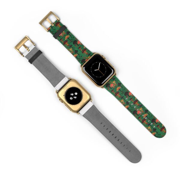 Mushroom Pattern Watch Band, Cottage Core Apple watch Band - Image 19