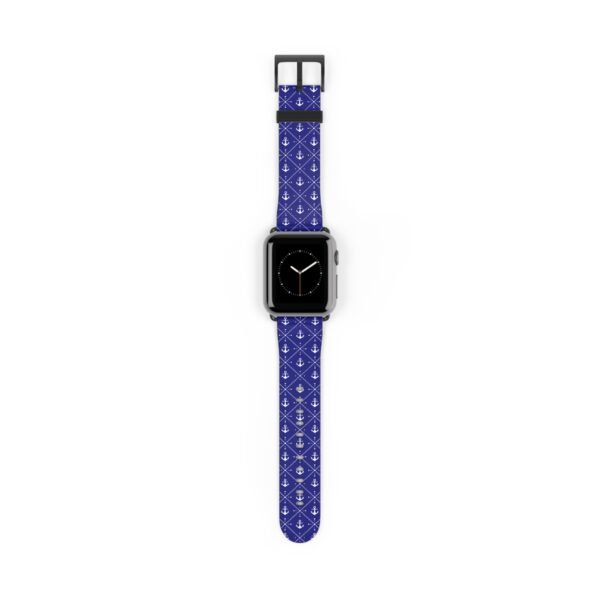 Nautical Anchor Watch Band, Apple Watch Accessory, Different Sizes and Colors, Anchor Design, Nautical Apple Watch Strap, Customizable Watch - Image 5