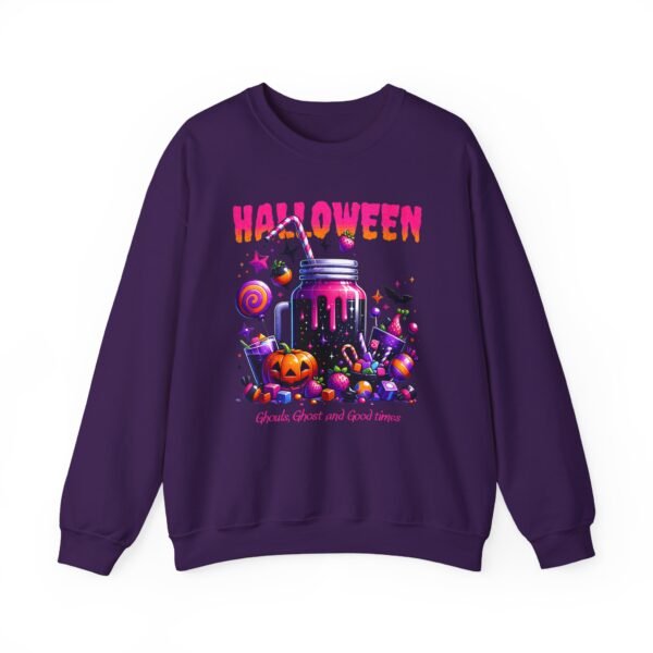 Halloween Sweets and Drink Unisex Sweatshirt, Ghouls and Ghosts Crewneck, Good Times Sweatshirt, Halloween - Image 55