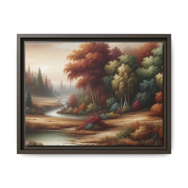 Canvas Wall Art, Beautiful Autumn Stream, Nature Landscape Decor, Framed Print, Multi-color Painting, Home Decor - Image 33