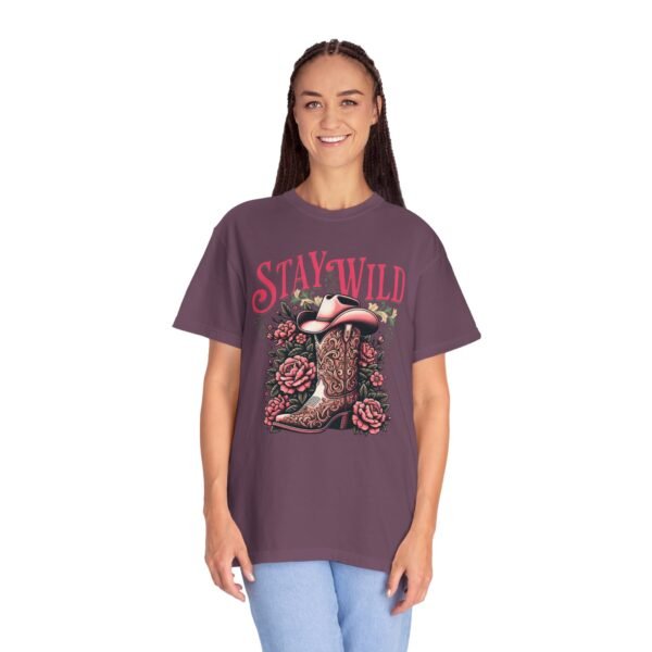 Stay Wild Cowgirl Unisex Garment-Dyed T-shirt, Comfort Colors Tee, Western Style Shirt, Boho Graphic Top, Rodeo Apparel - Image 81