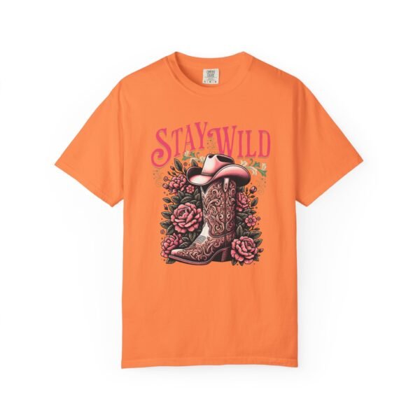 Stay Wild Cowgirl Unisex Garment-Dyed T-shirt, Comfort Colors Tee, Western Style Shirt, Boho Graphic Top, Rodeo Apparel - Image 11