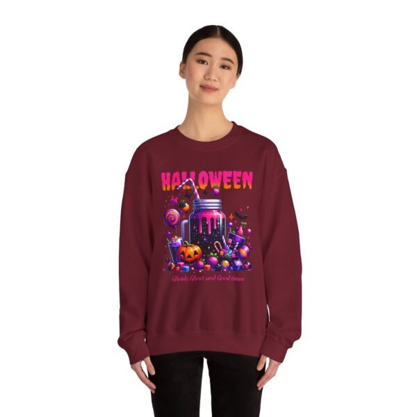 Halloween Sweets and Drink Unisex Sweatshirt, Ghouls and Ghosts Crewneck, Good Times Sweatshirt, Halloween - Image 68