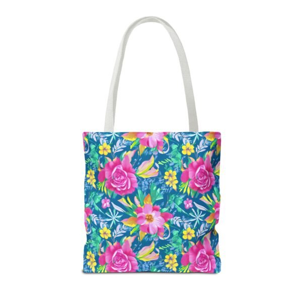 Floral Tote Bag, Colorful Flower Canvas Shopping Bag, Botanical Print Beach Tote, Reusable Grocery Bag, Gift for Garden Lovers - Image 22