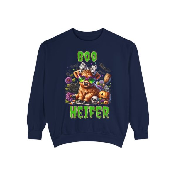 Highland Cow Halloween Sweatshirt, Boo Heifer Comfort Colors sweatshirt - Image 41