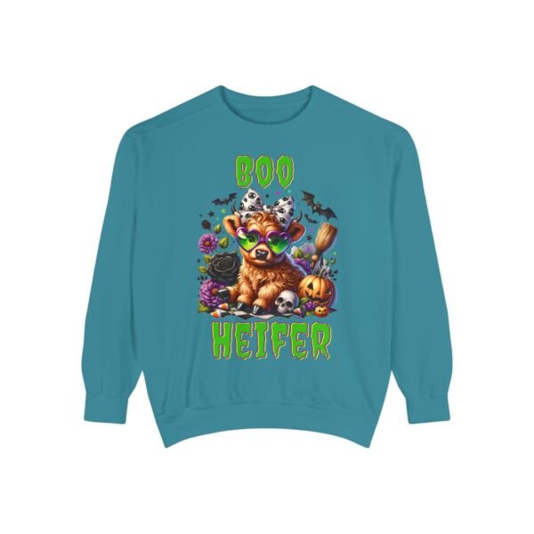 Highland Cow Halloween Sweatshirt, Boo Heifer Comfort Colors sweatshirt - Image 29