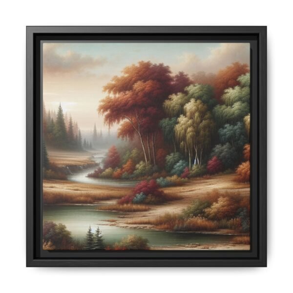 Canvas Wall Art, Beautiful Autumn Stream, Nature Landscape Decor, Framed Print, Multi-color Painting, Home Decor - Image 97