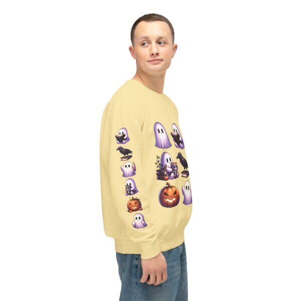 Ghost, Cats and Raven Edgar Allen Poe Halloween Sweatshirt, Spooky Book Lover Gift, Comfort Colors Crewneck - Image 35