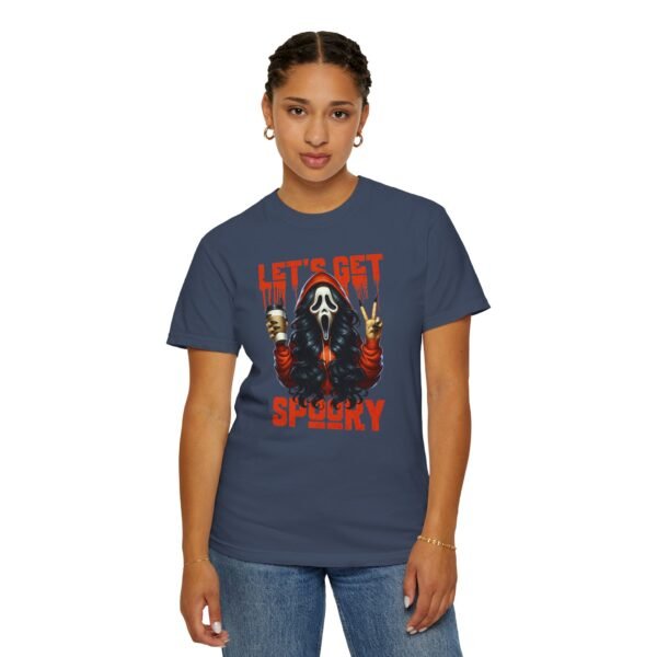 Let's Get Spooky Halloween Girl Comfort Colors T-Shirt, Coffee Lover Tee, Unisex Garment-Dyed Shirt - Image 40