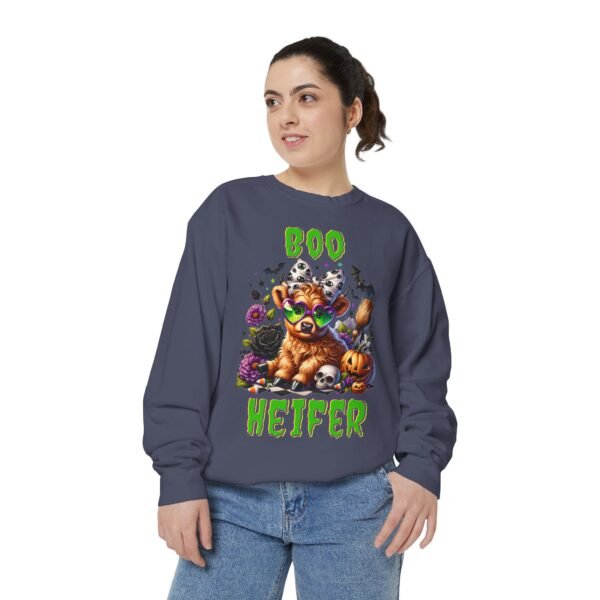 Highland Cow Halloween Sweatshirt, Boo Heifer Comfort Colors sweatshirt - Image 40