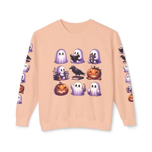 Ghost, Cats and Raven Edgar Allen Poe Halloween Sweatshirt, Spooky Book Lover Gift, Comfort Colors Crewneck - Image 13