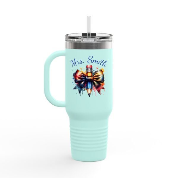 Personalized Teacher Insulated Travel Mug, Custom 40oz Tumbler Gift for Educators - Image 19