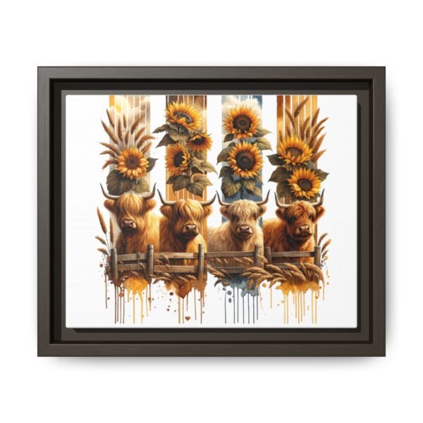 Highland Cow Sunflower Wall Art, Canvas Print, Framed Wall Decor, Farmhouse Home Decor, Country Living Room Decor - Image 53
