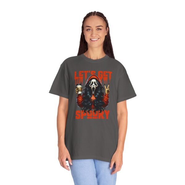 Let's Get Spooky Halloween Girl Comfort Colors T-Shirt, Coffee Lover Tee, Unisex Garment-Dyed Shirt - Image 51