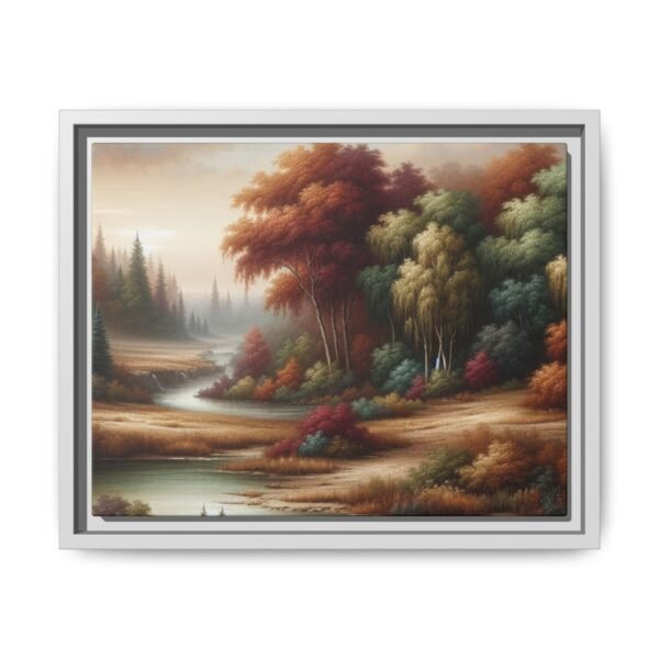 Canvas Wall Art, Beautiful Autumn Stream, Nature Landscape Decor, Framed Print, Multi-color Painting, Home Decor - Image 29