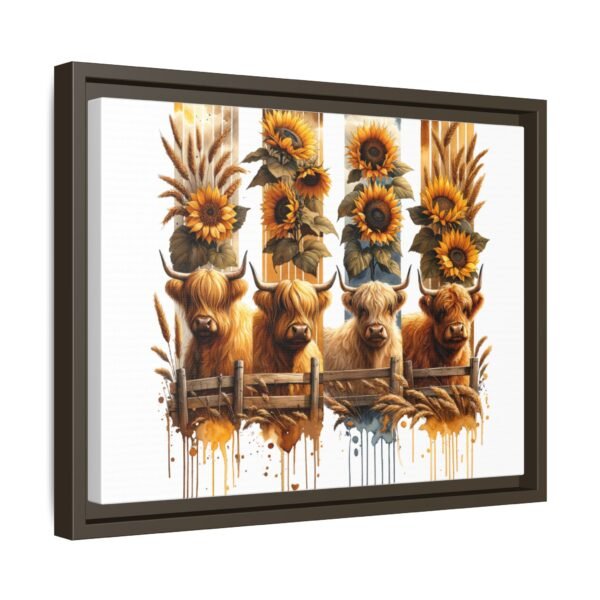 Highland Cow Sunflower Wall Art, Canvas Print, Framed Wall Decor, Farmhouse Home Decor, Country Living Room Decor - Image 34